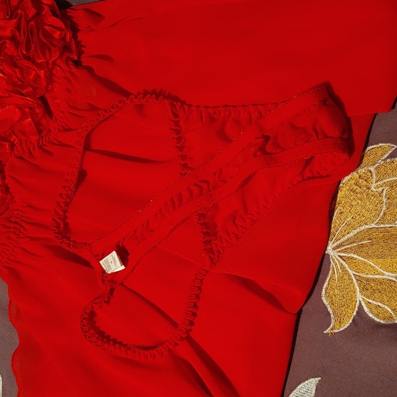 Victoria's Secret Red Adjustable Straps Nightie Set XS - Picture 12 of 12